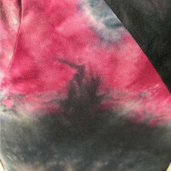 Fashion Nova Dress Medium Asymmetrical BodyCon Tie Dye Boho Soft Grunge Gothic - Picture 8 of 12